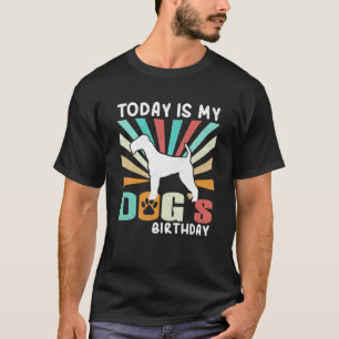 T-shirt Aujourd'hui est l'anniversaire de mon chien Amoure