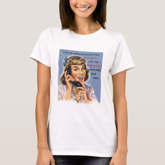 T-shirt Aujourd'hui n'est pas votre jour - Retro Photo mug (Devant)