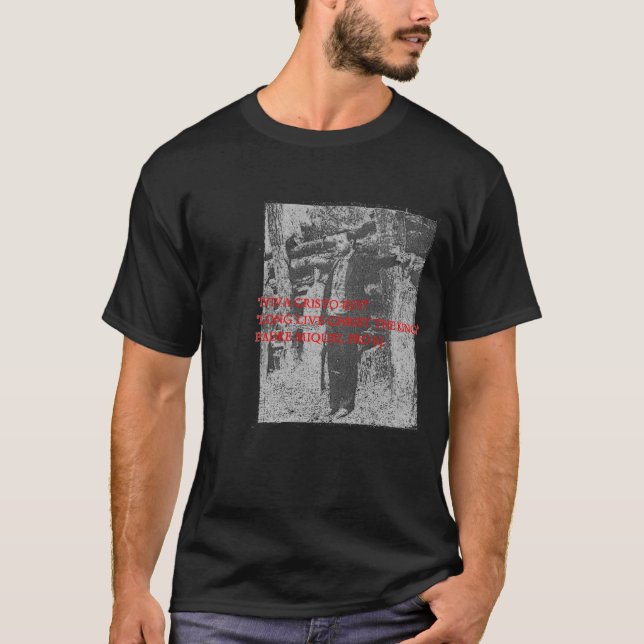 T-SHIRT AUMÔNIER BÉNI MIGUEL PRO S.J. MARTYR OF MEXIQUE (Devant)