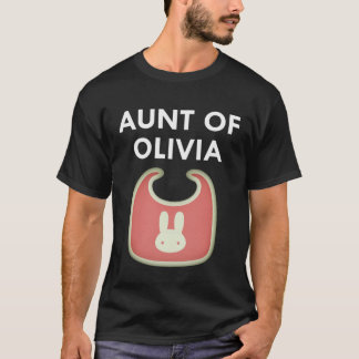 T-shirt Aunt Baby Olivia Newborn Girl Individual