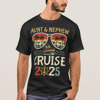 T-shirt Aunt Nephew Cruise 2025 Tropical Vacation