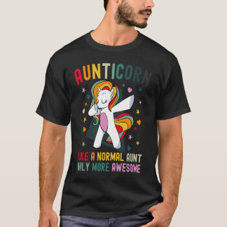 T-shirt Aunticorn Aunt Unicorn  Only Awesome Colourful Uni
