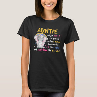 T-shirt Auntie Hug Like A Mother Keeps Secrets Like A Sis