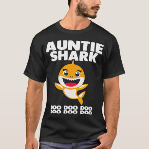 T-shirt Auntie Shark Cadeau mignonne bébé requin Design Fa