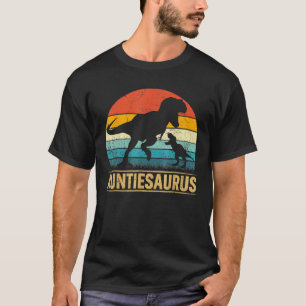 T-shirt Auntiesaurus T Rex Dinosaur Auntie Drôle Mère