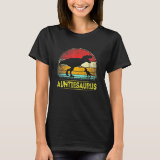 T-shirt Auntiesaurus T Rex Dinosaur Auntie Saurus Famille 
