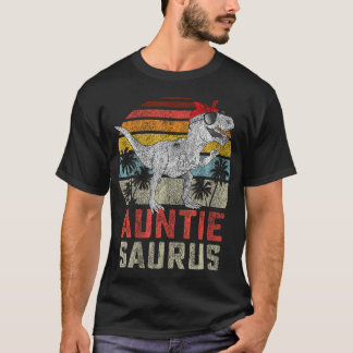 T-shirt Auntiesaurus T Rex Dinosaur Auntie Saurus Famille 