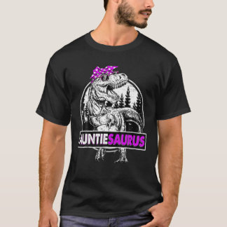 T-shirt Auntiesaurus T Rex Dinosaur Fête des Mères Drôle