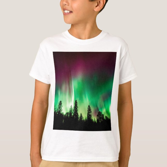 T-shirt aurora boréale (Devant)