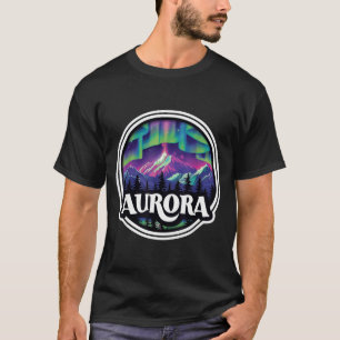 T-shirt Aurora colorado roche montagnes co ski hiver