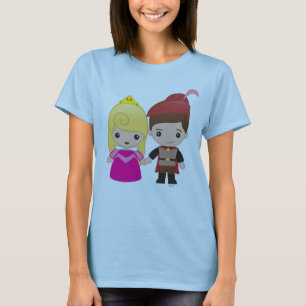 T-shirt Aurora et le prince Philip Emoji 2