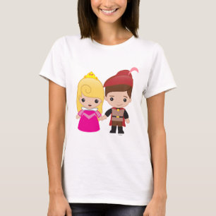 T-shirt Aurora et le prince Philip Emoji 2