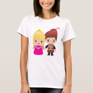 T-shirt Aurora et le prince Philip Emoji 2