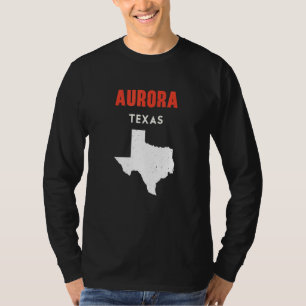 T-shirt Aurora Texas États-Unis État Amérique Voyage Texas