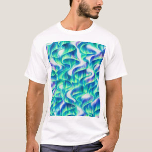 T-shirt Aurore Boréale Motif Abstrait