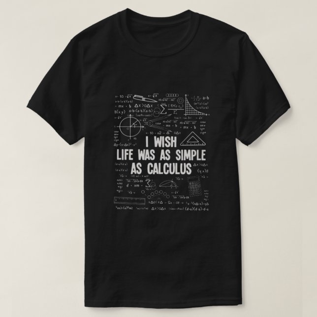 T-SHIRT AUSSI SIMPLE QUE CALCULUS (Design devant)