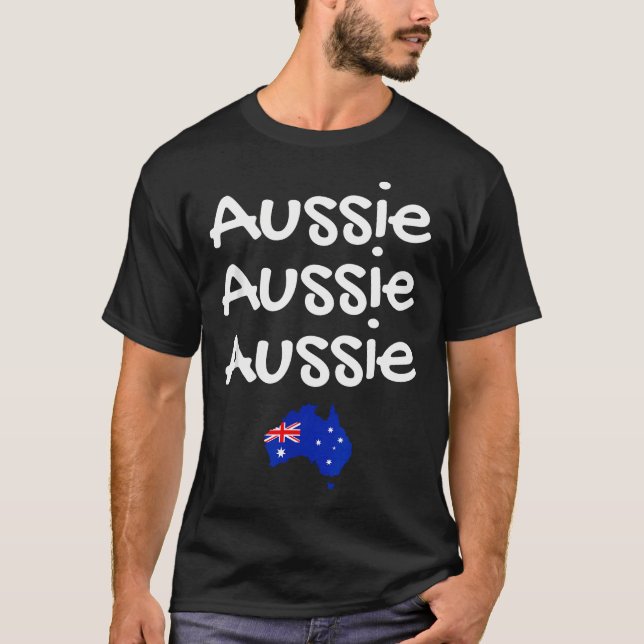 T-shirt Aussie Aussie Aussie (Oi Oi Oi) Australien (Devant)