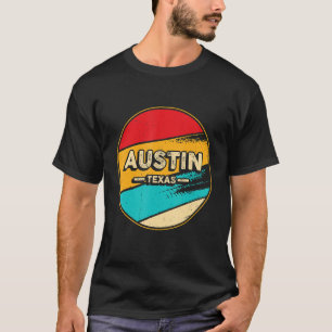 T-shirt Austin Retro Vintage Sunset Us State Austin