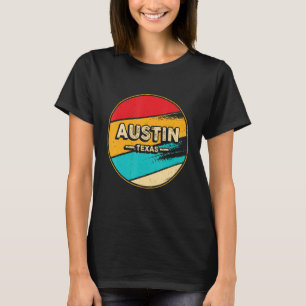 T-shirt Austin Retro Vintage Sunset Us State Austin