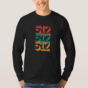 T-shirt Austin Texas 512 Code régional Cool 80 Inspiré