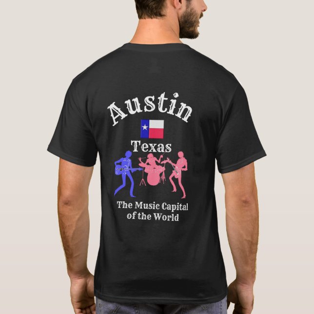 T-shirt Austin Texas — Capital musical — Tee - shirt (Dos)