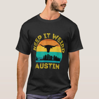 T-shirt Austin Texas Keep It Weird Longhorn 