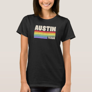 T-shirt Austin Texas Pride drapeau arc-en-ciel Gay pride M