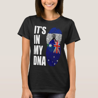 T-shirt Australian And Basotho Mix DNA Heritage Flag