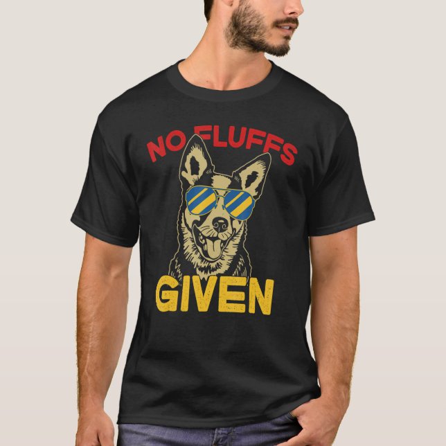 T-shirt Australian Cattle Dog No Fluffs  Dog (Devant)