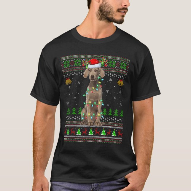 T-shirt Australian Cattle Dog Ugly Christmas Sweaters Holi (Devant)