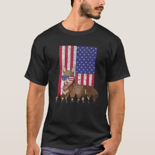T-shirt Australian Kelpie Patriotic Dog USA Pride Américai