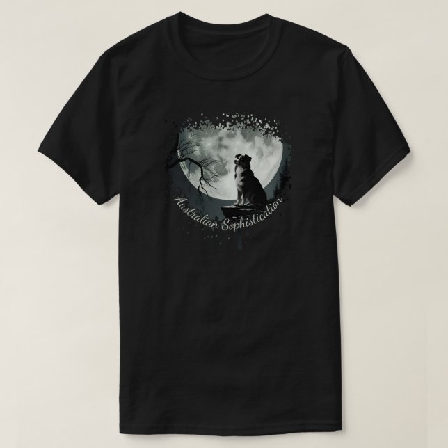 T-shirt Australian Shepherd Sophistication (Design devant)