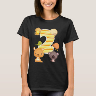 T-shirt Australie Animaux 2e anniversaire Kangaroo Koala P