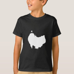 T-shirt Australie Carte vers le bas sous Visual Pun Humour