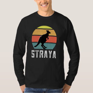 T-shirt Australie Citation drôle Retro Straya Kangaroo Vin
