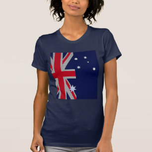 T-shirt Australie Design en fibre de carbone Style Chrome