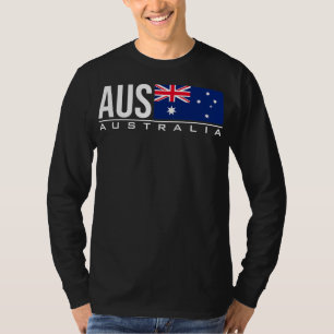 T-SHIRT AUSTRALIE DRAPEAU CODE DE PAYS AUSTRALIEN SPORTS A