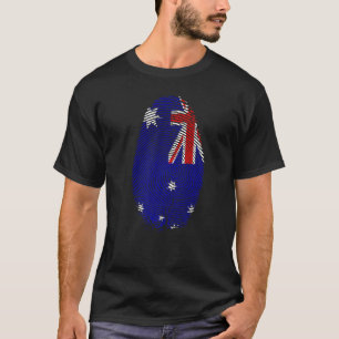 T-shirt Australie Drapeau Empreinte C'est dans mon ADN Cad