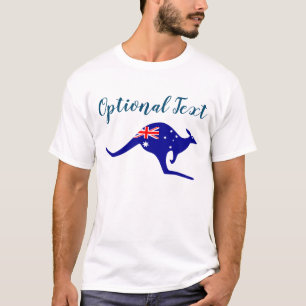 T-shirt Australie Kangaroo & Drapeau