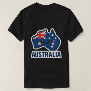 T-shirt Australie Kawaii Fusion - Bold & Adorable