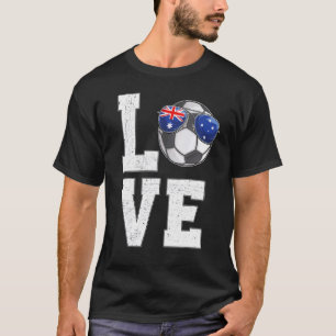 T-shirt Australie Soccer Love Drapeau Australien