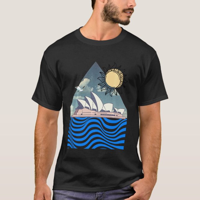 T-shirt Australie Souvenir - Opéra de Sydney - Aussie Ou (Devant)