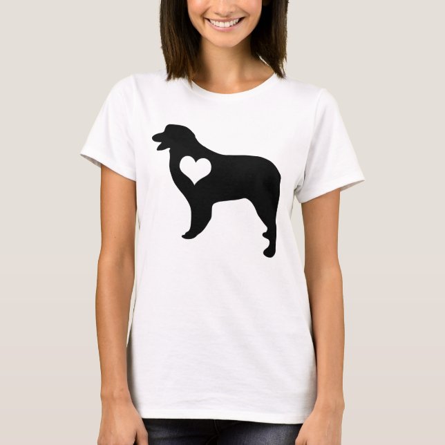 T-shirt australien de coeur de berger (Devant)