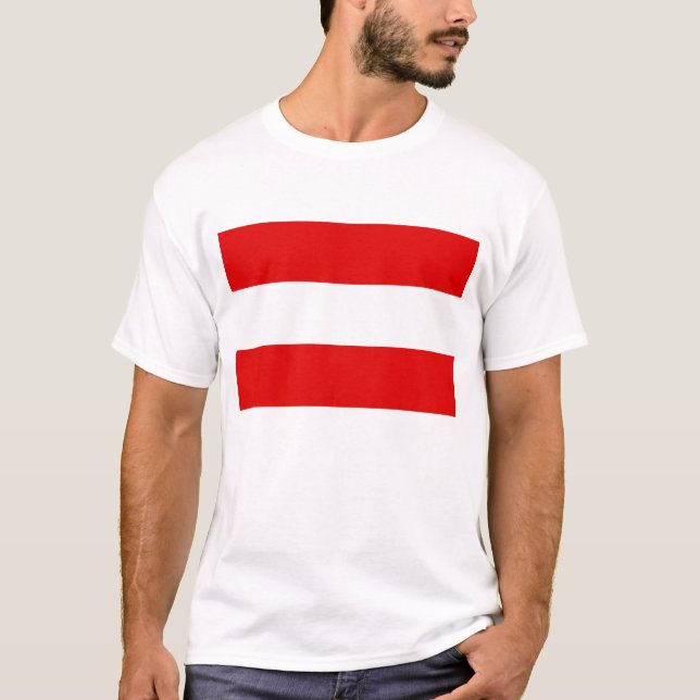 T-shirt Austria Flag T-Shirt, Patriotic T-Shirts, (Devant)