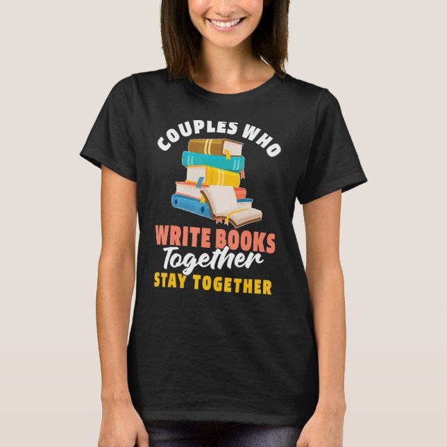 T-shirt Auteur Couple Poetry Livre romancier Auteur (Devant)