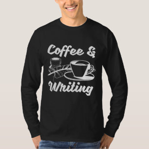 T-shirt Auteur De Livre Littérature - Café Et Écriture