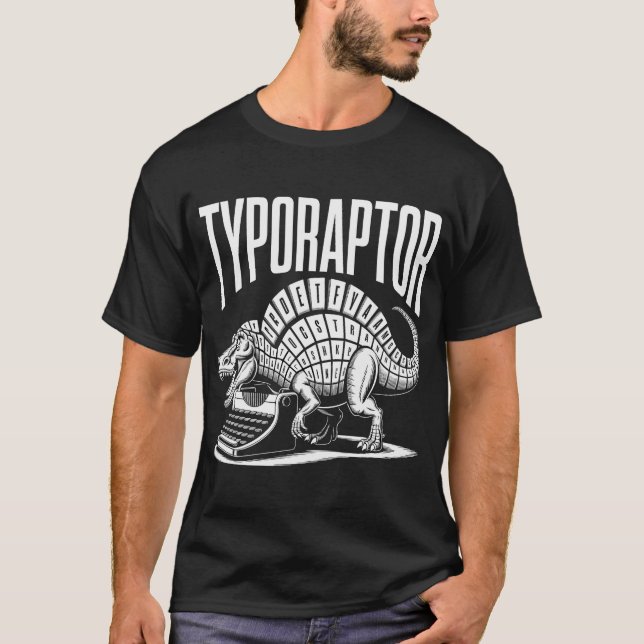 T-shirt Auteur Dinosaur Livre Ecriture de nouveauté Écriva (Devant)