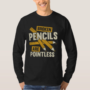 T-shirt Auteur du livre Les Crayons Cassés Sont Inutiles