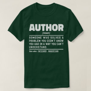 T-shirt Auteur Noun Définition Citation sarcastique Drôle