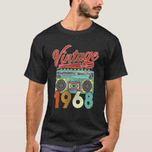 T-shirt Authentic Quality Radio Vintage 1968 54e anniversa